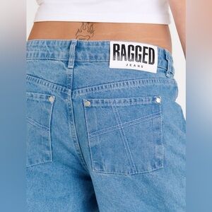RAGGED ORGANIC COMBAT RELEASE JEANS LIGHT BLUE SIZE 28‎ New With Tags